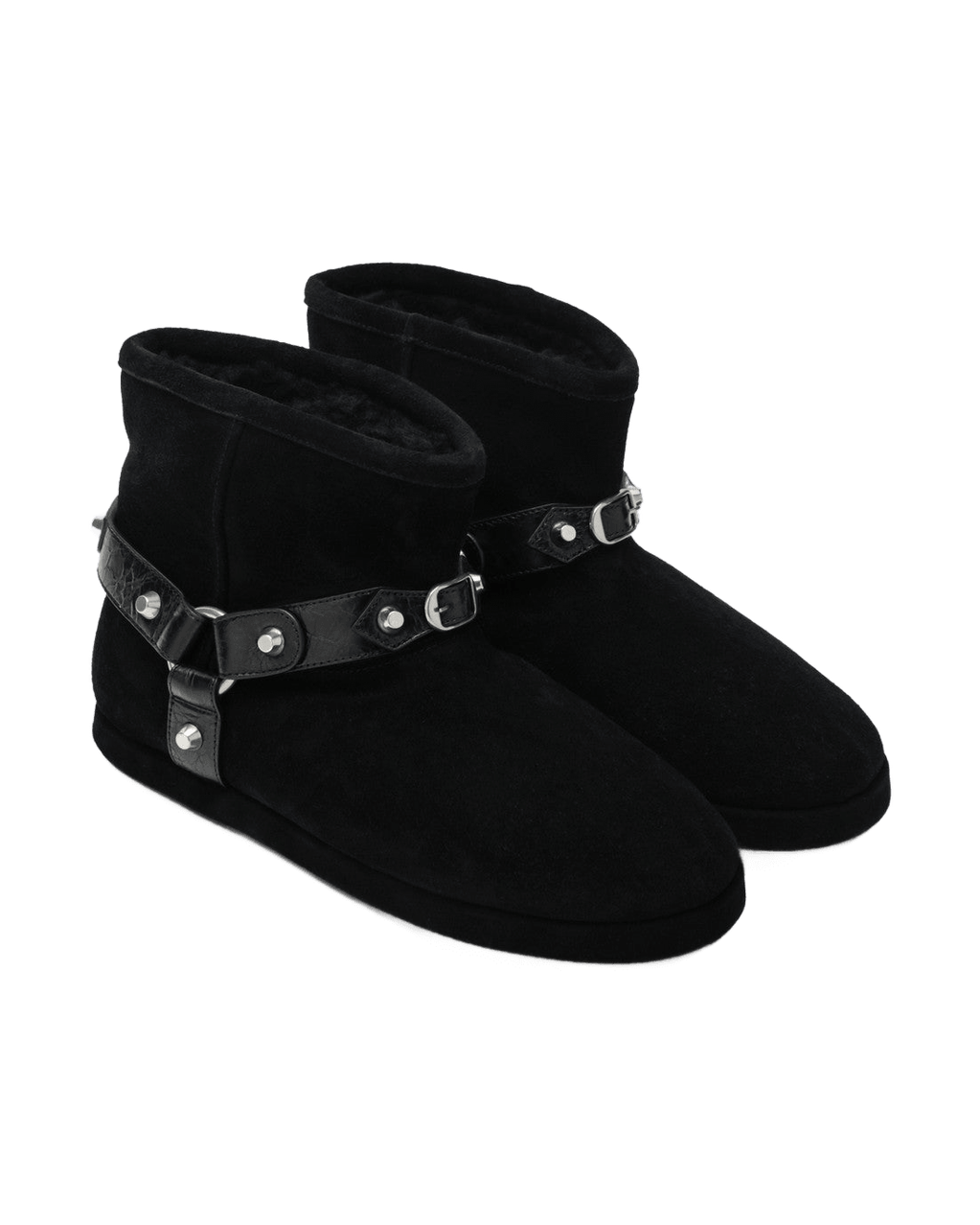 Balenciaga Black Alaska Soft Ankle Boots Glam Steals