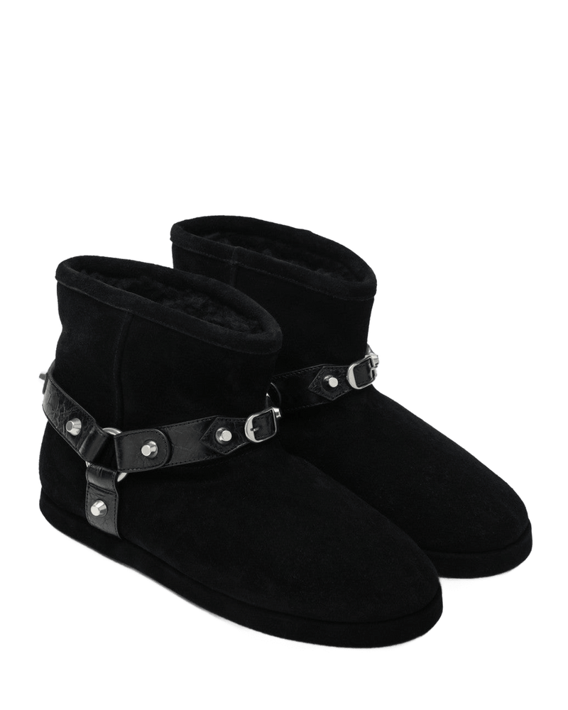 Balenciaga Black Alaska Soft Ankle Boots Glam Steals