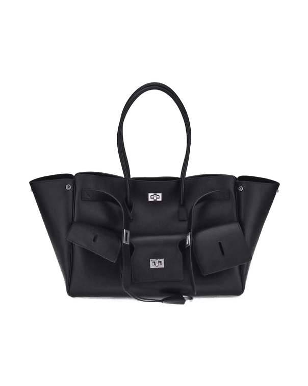 Balenciaga Black Calf Leather Bos Taurus Shoulder Bag Glam Steals