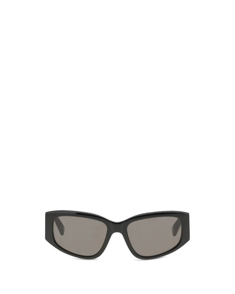 Balenciaga Black Calf Leather Bos Taurus Sunglasses 