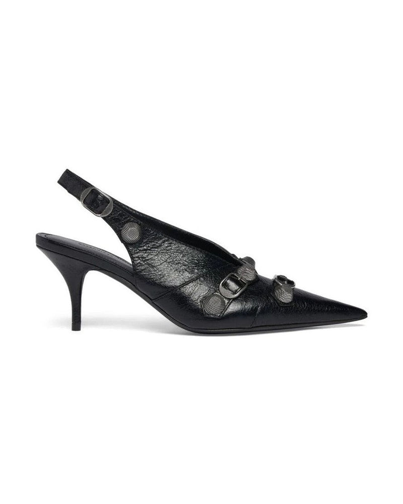 Balenciaga Black Calfskin High Heel Pumps Glam Steals