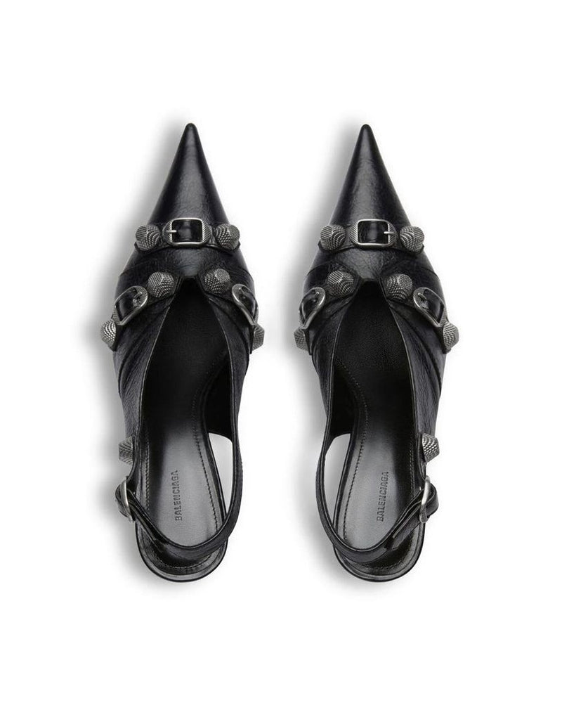 Balenciaga Black Calfskin High Heel Pumps Glam Steals