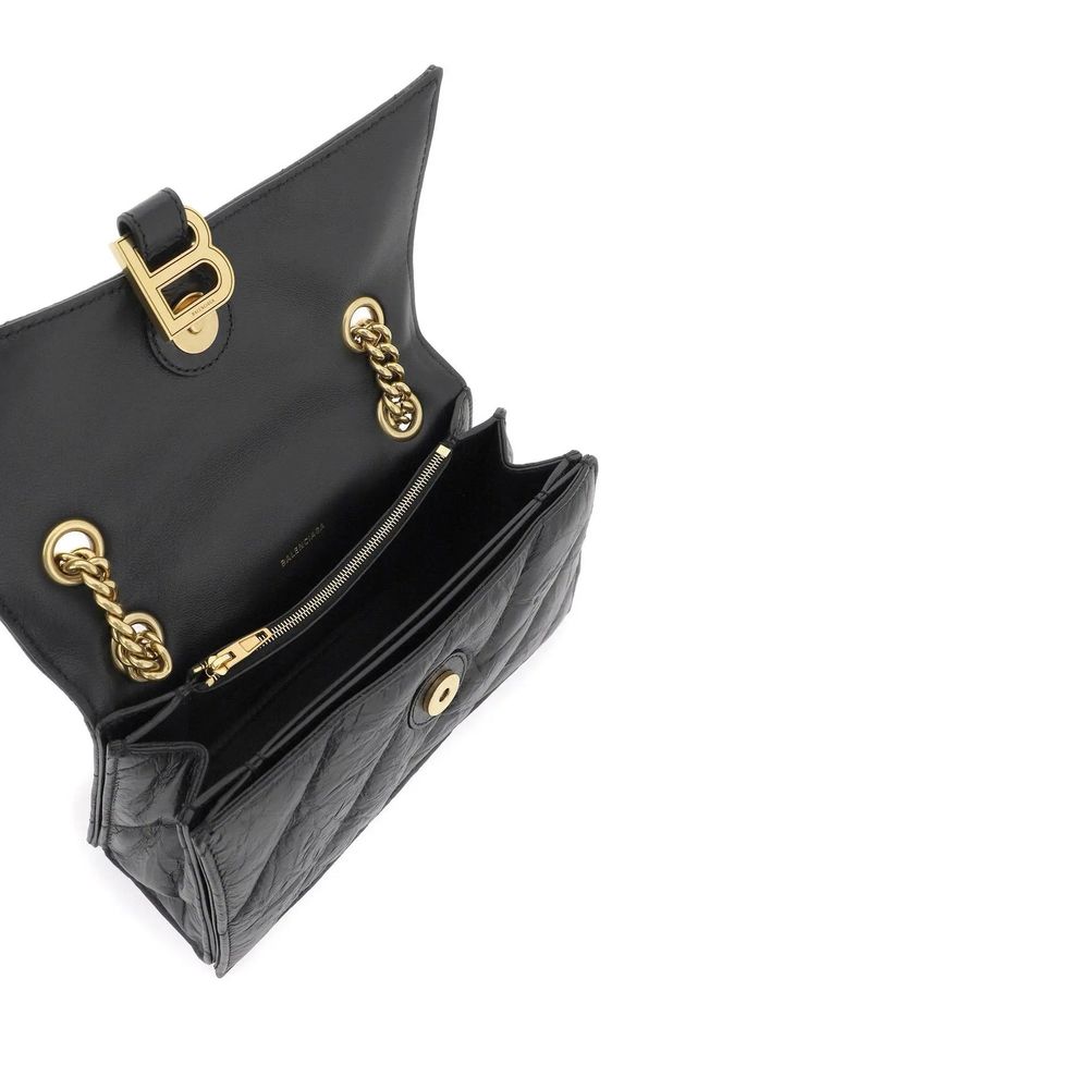 Balenciaga Black Calfskin Shoulder Bag Glam Steals