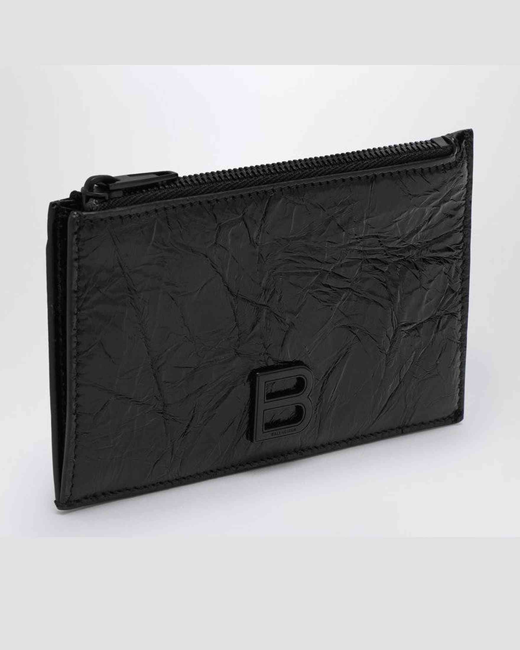 Balenciaga Black Card Case With Coin Purse Glam Steals