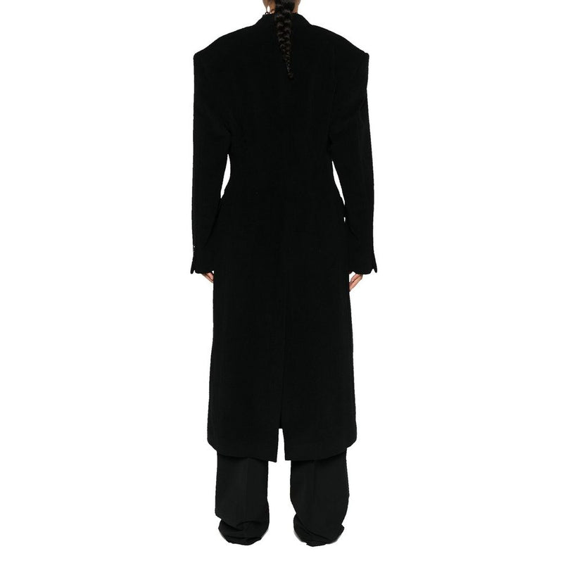Balenciaga Black Cashmere Coat Glam Steals