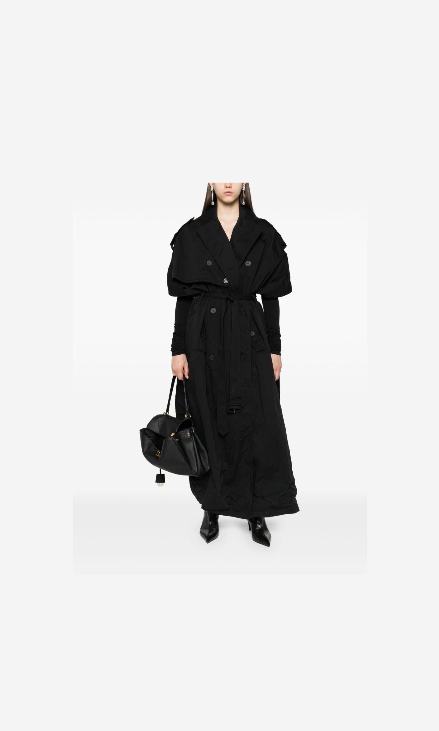 Balenciaga Black Coat Glam Steals