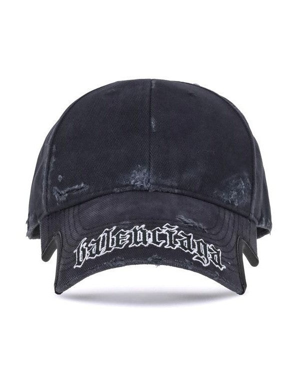 Balenciaga Black Cotton Cap Glam Steals