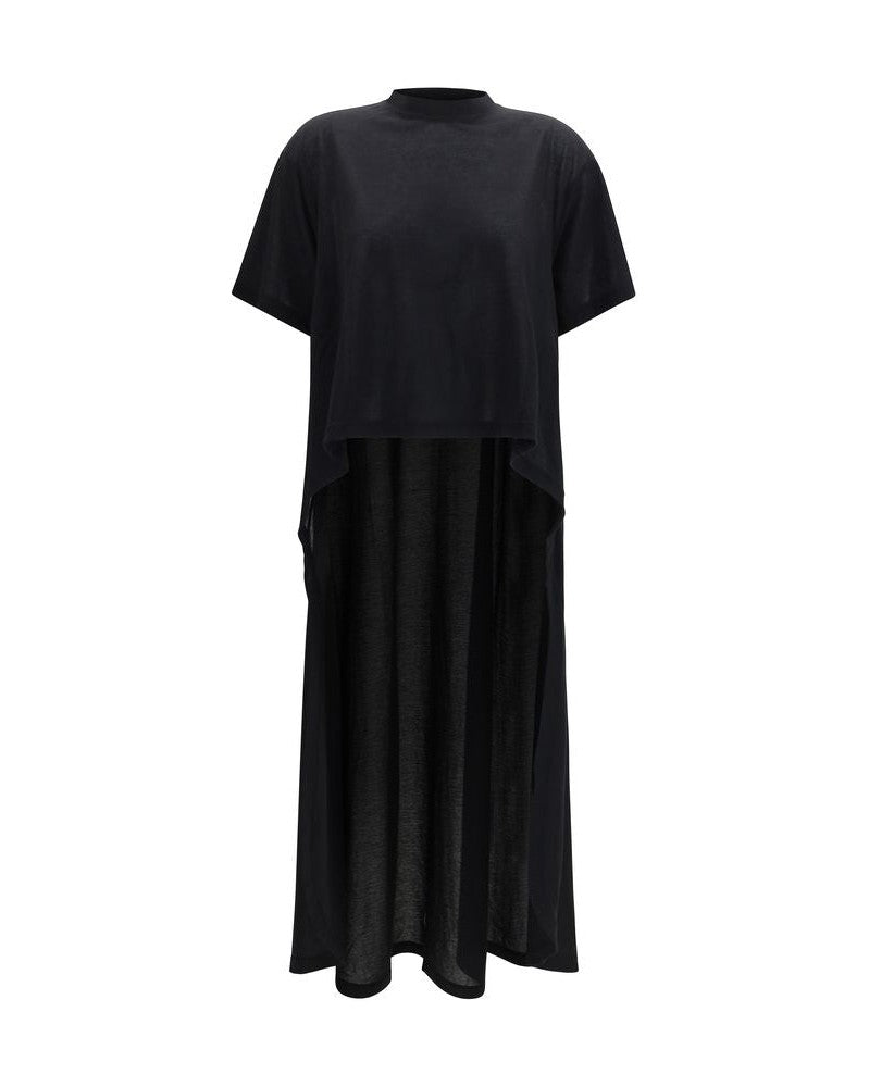 Balenciaga Black Cotton Casual Dress Glam Steals