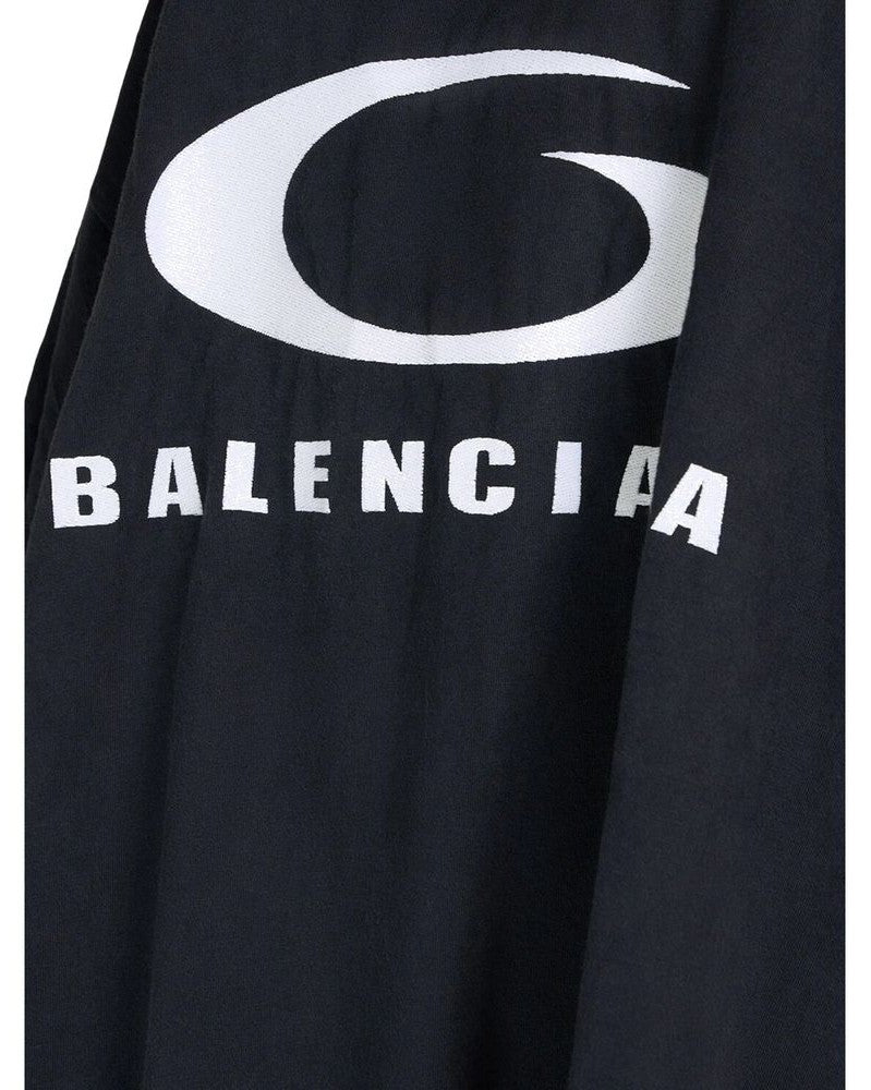 Balenciaga Black Cotton Casual Dress Glam Steals