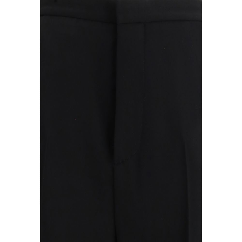 Balenciaga Black Cotton Dress Pant Glam Steals