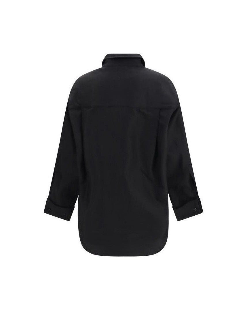 Balenciaga Black Cotton Dress Shirt for Women | Glam Steals Balenciaga Black Cotton Dress Shirt for Women | Glam Steals