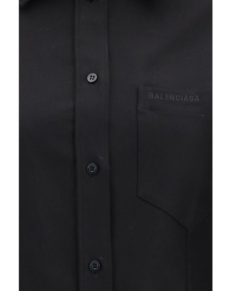 Balenciaga Black Cotton Dress Shirt for Women | Glam Steals