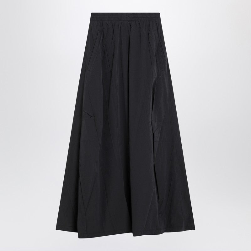 Balenciaga Black Cotton Washed Maxi Skirt Glam Steals