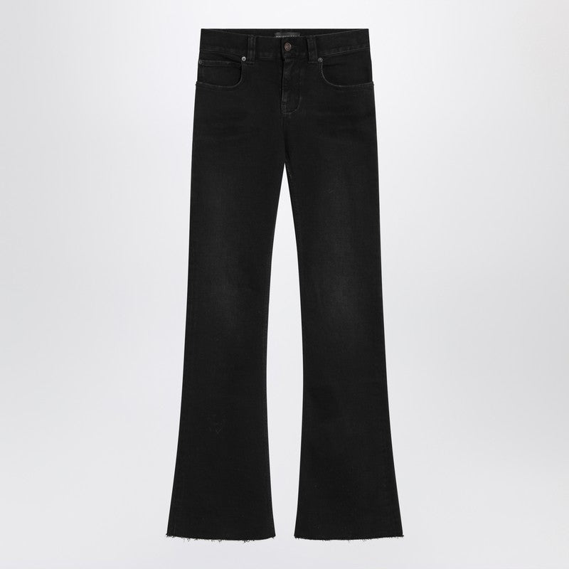 Balenciaga Black Denim Bootcut Slim Fit Trouser Glam Steals