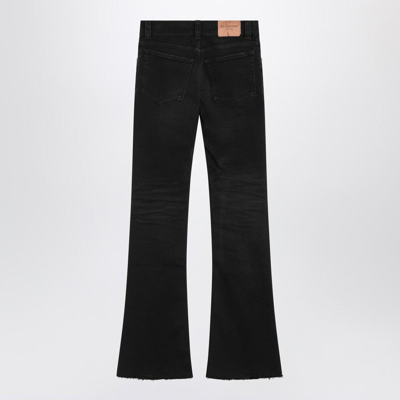 Balenciaga Black Denim Bootcut Slim Fit Trouser Glam Steals