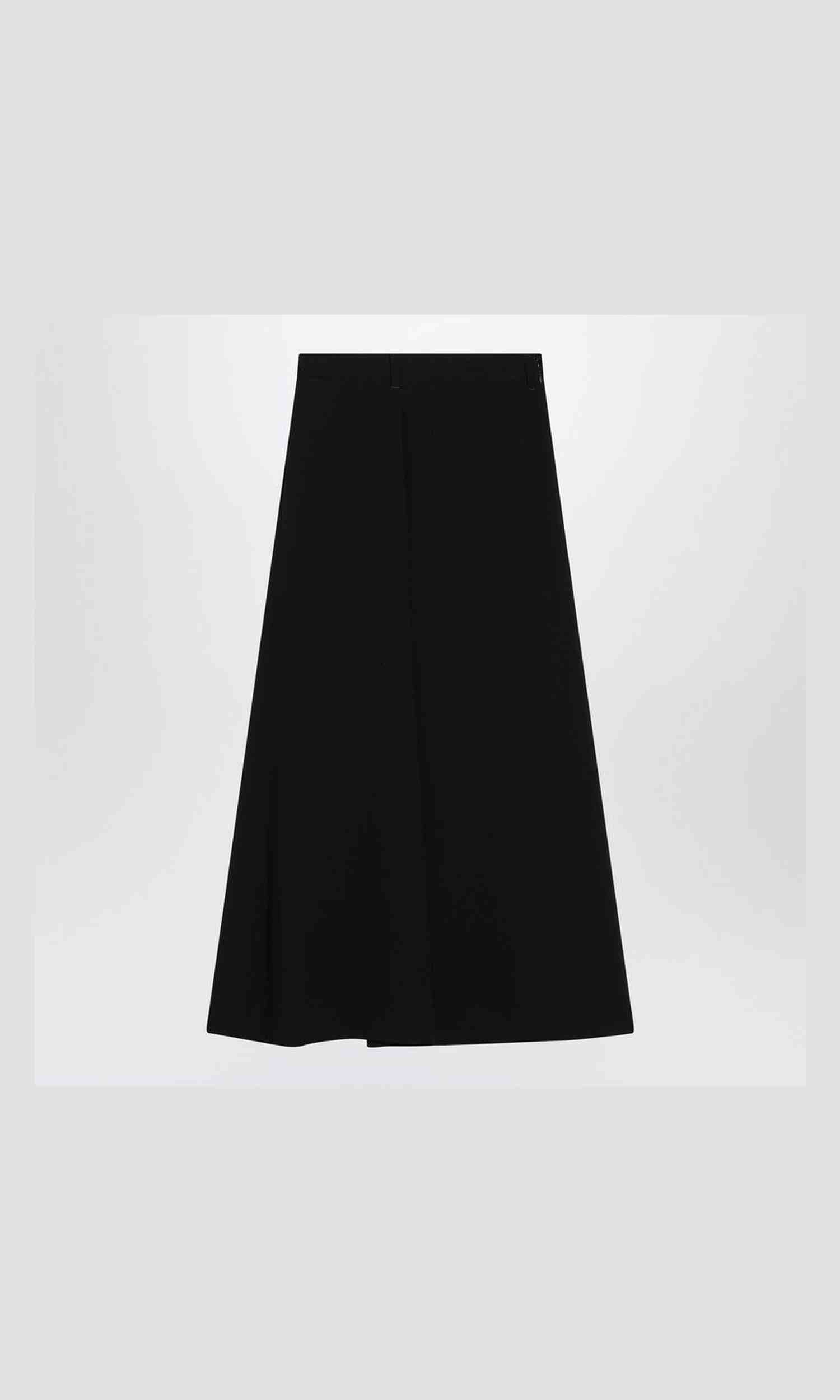 Balenciaga Black Draped Skirt in Crêpe Glam Steals