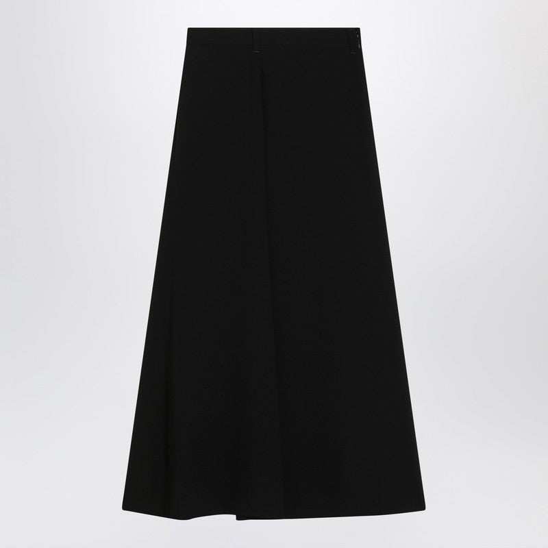 Balenciaga Black Draped Skirt in Crêpe Glam Steals