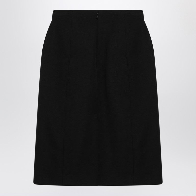 Balenciaga Black Hourglass Midi Skirt Glam Steals
