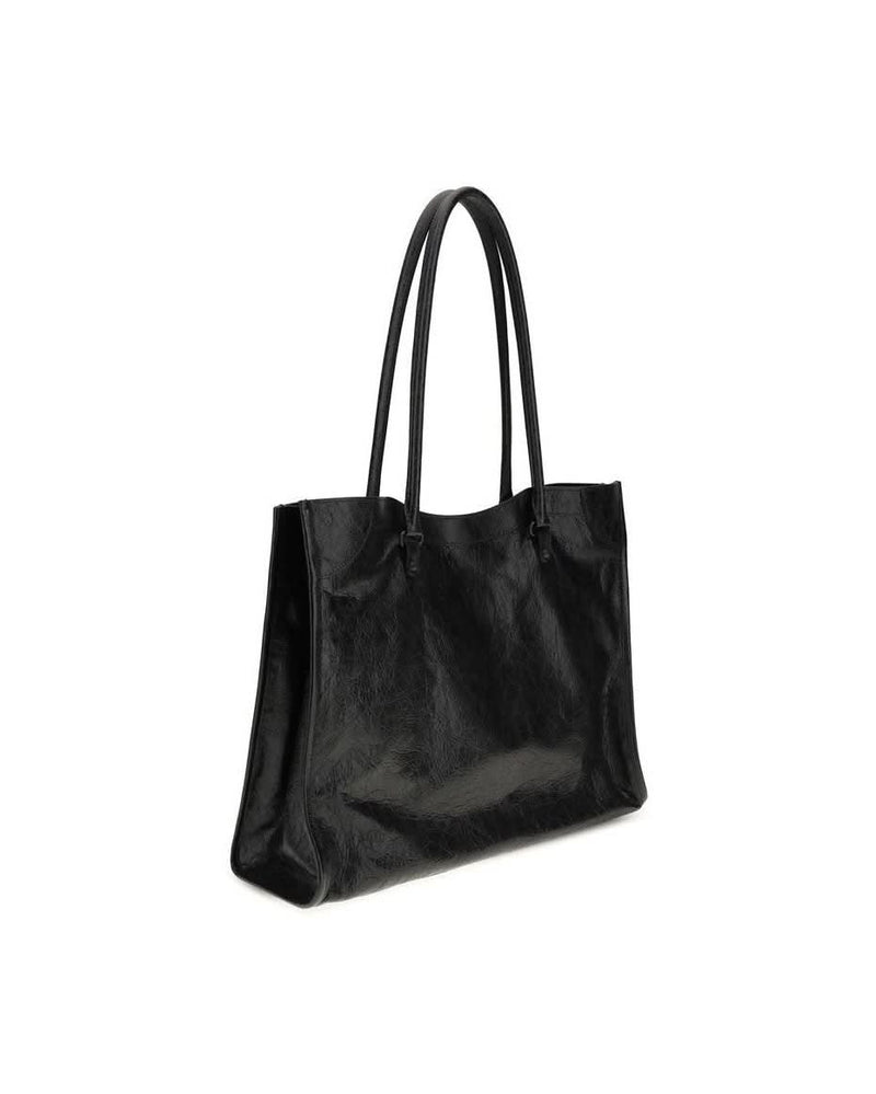 Balenciaga Black Lamb Ovis Aries Shoulder Bag 