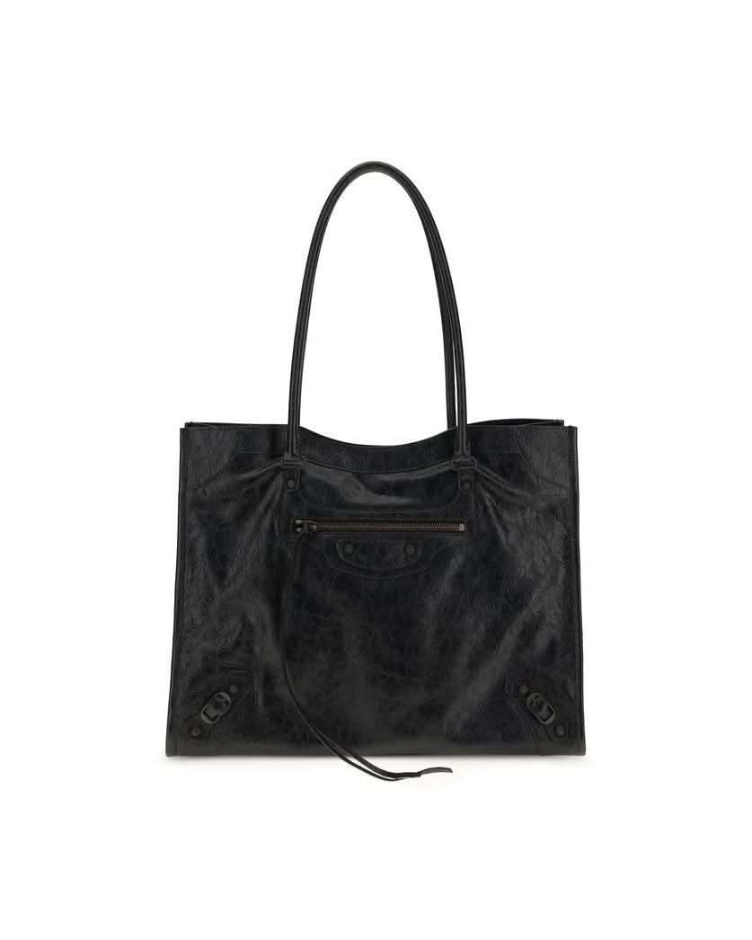 Balenciaga Black Lamb Ovis Aries Shoulder Bag 