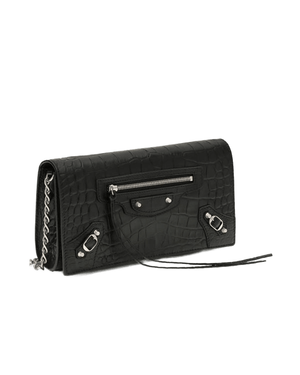 Balenciaga Black Calf Leather Bos Taurus Wallet Glam Steals