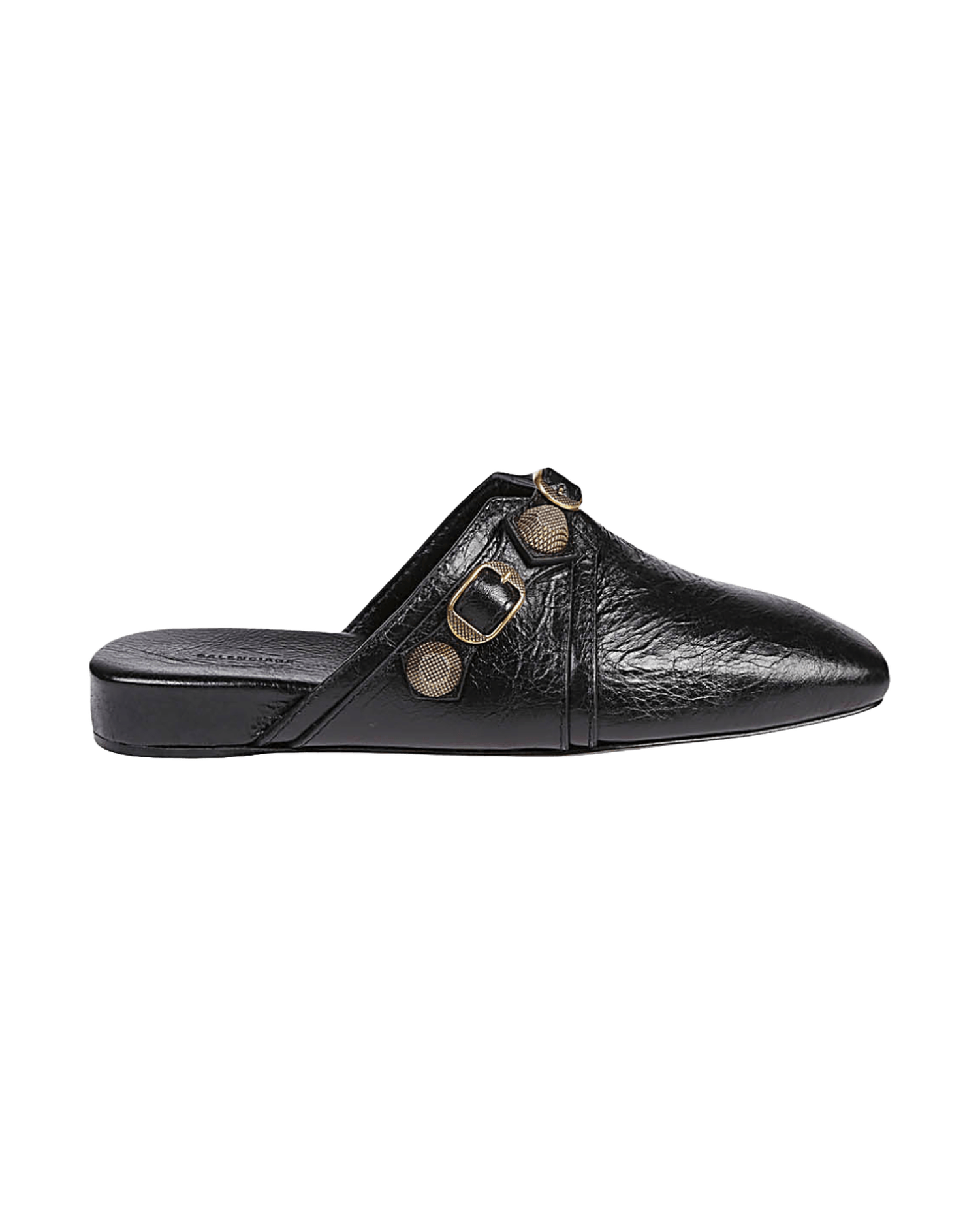 Balenciaga Black Leather Cozy Cagole Mules Glam Steals