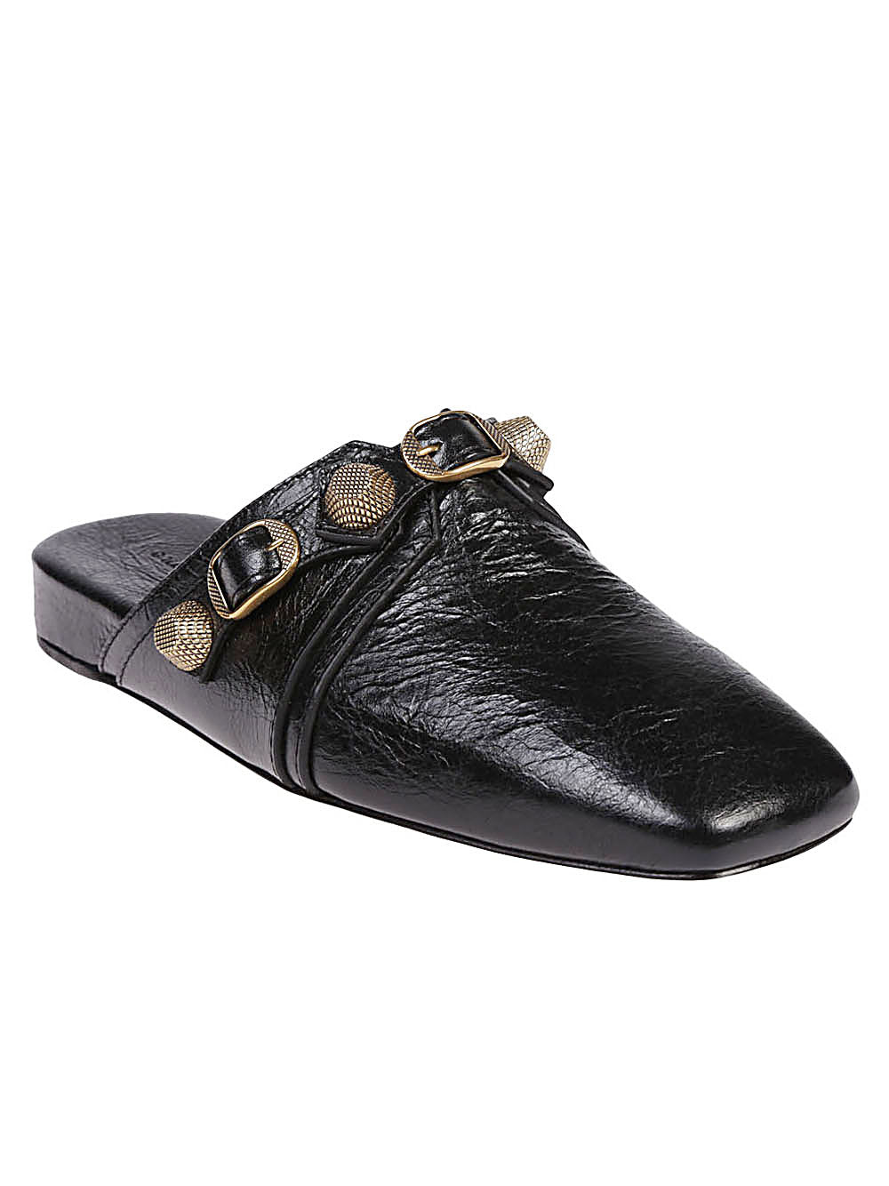 Balenciaga Black Leather Cozy Cagole Mules Glam Steals
