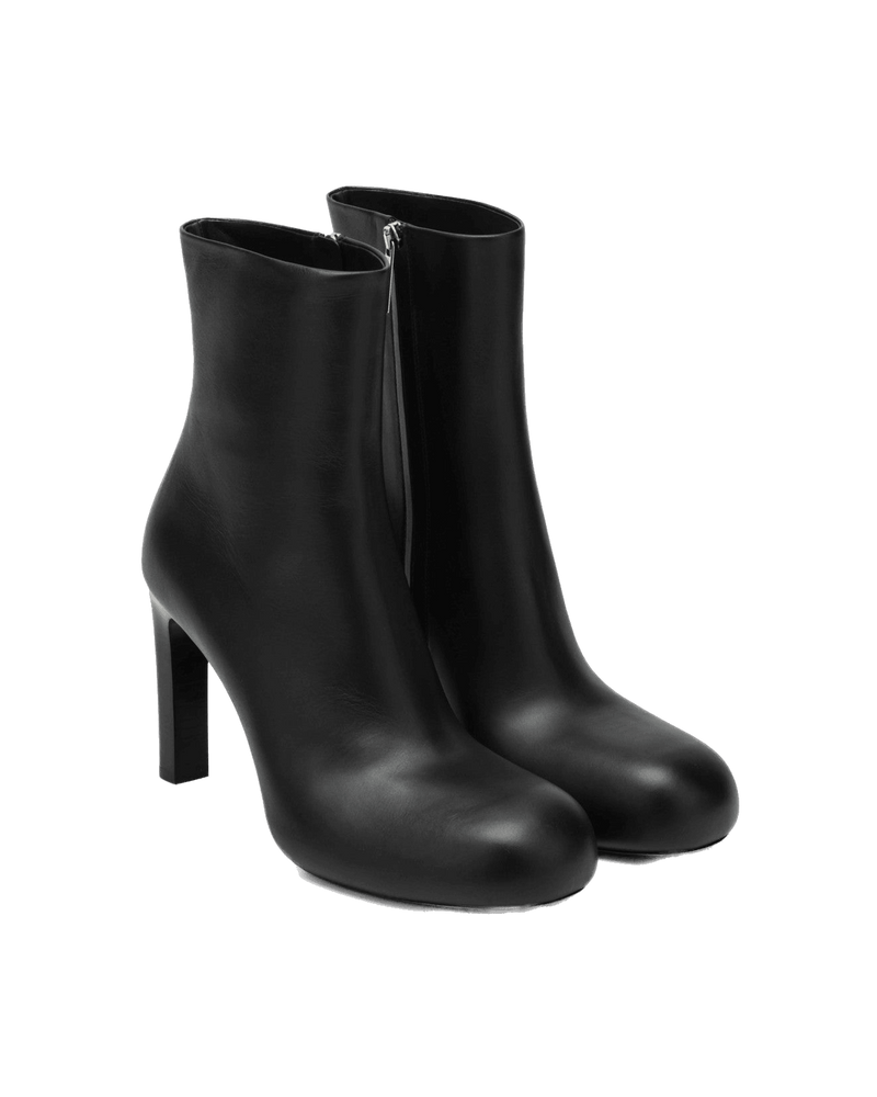 Balenciaga Black Leather Fargo Ankle Boots Glam Steals
