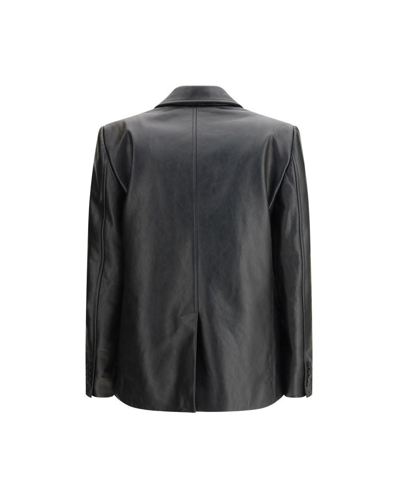 Balenciaga Black Leather Jacket Glam Steals