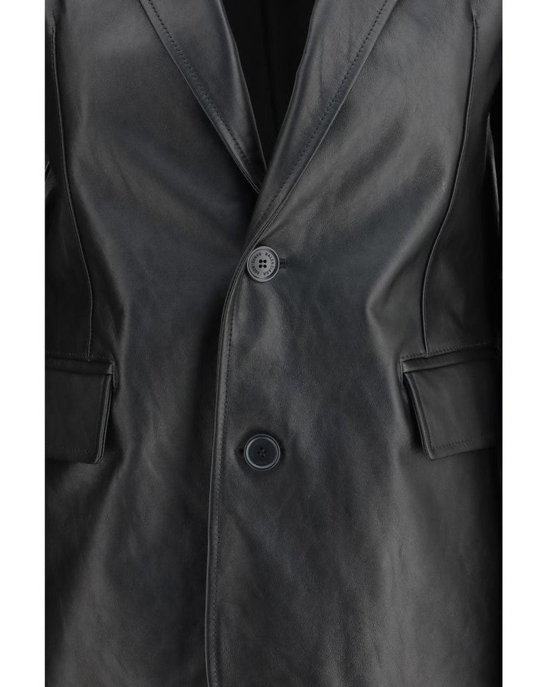 Balenciaga Black Leather Jacket 