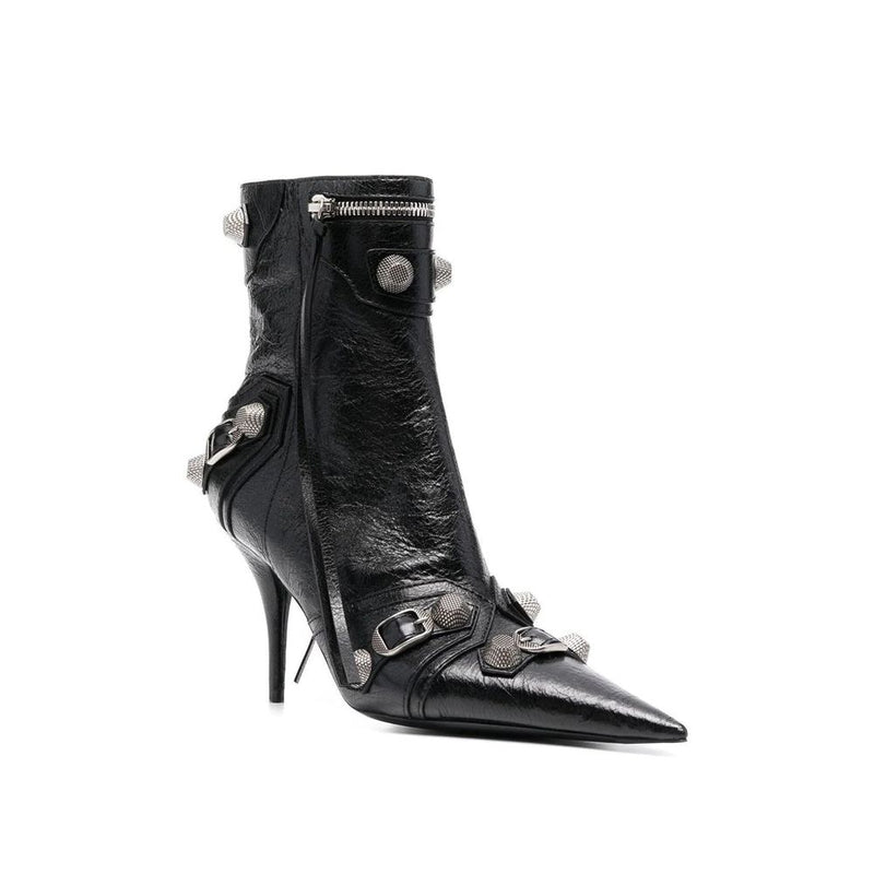 Balenciaga Black Leather Lamb Boots Glam Steals