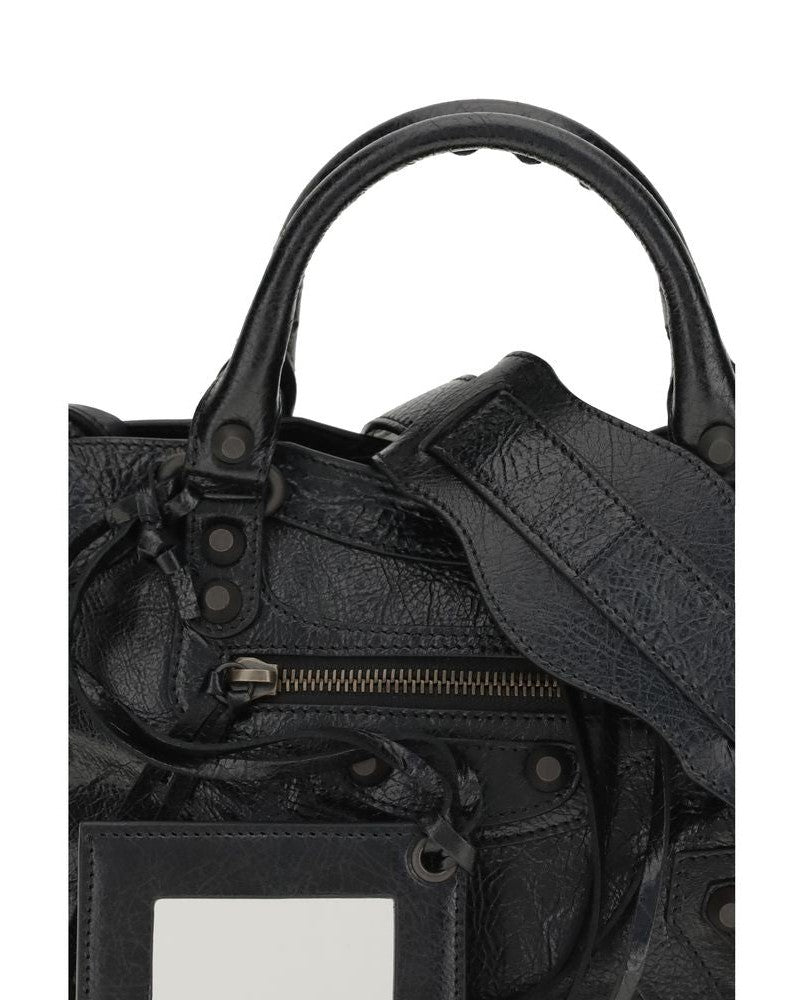 Balenciaga Black Leather Lamb Shoulder Bag Glam Steals