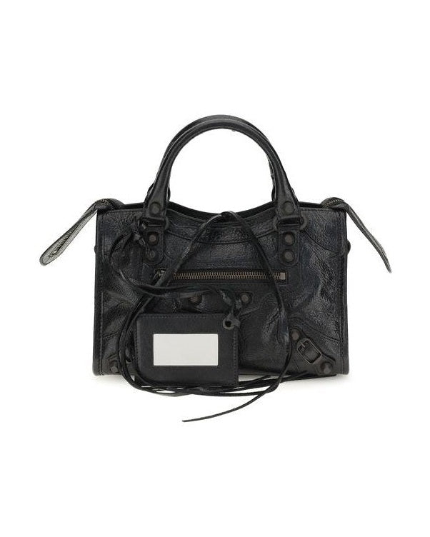 Balenciaga Black Leather Lamb Shoulder Bag Glam Steals
