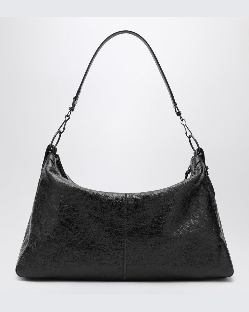 Balenciaga Black Leather Medium Le City Moto Bag Glam Steals