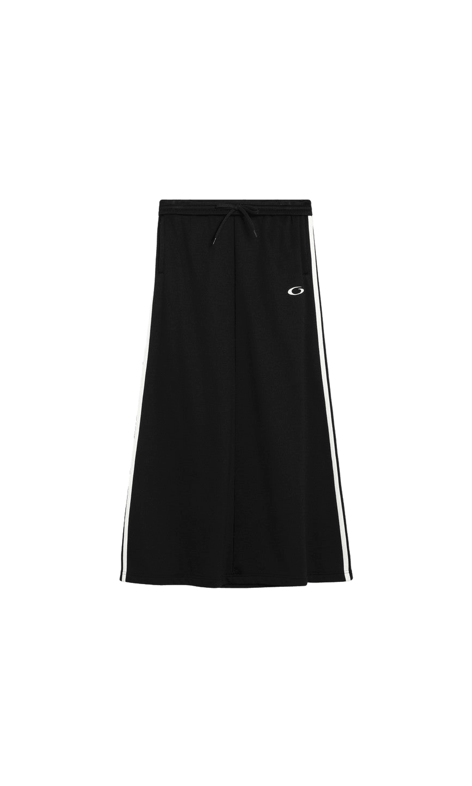 Balenciaga Black Long Skirt Loop Sports Icon Glam Steals