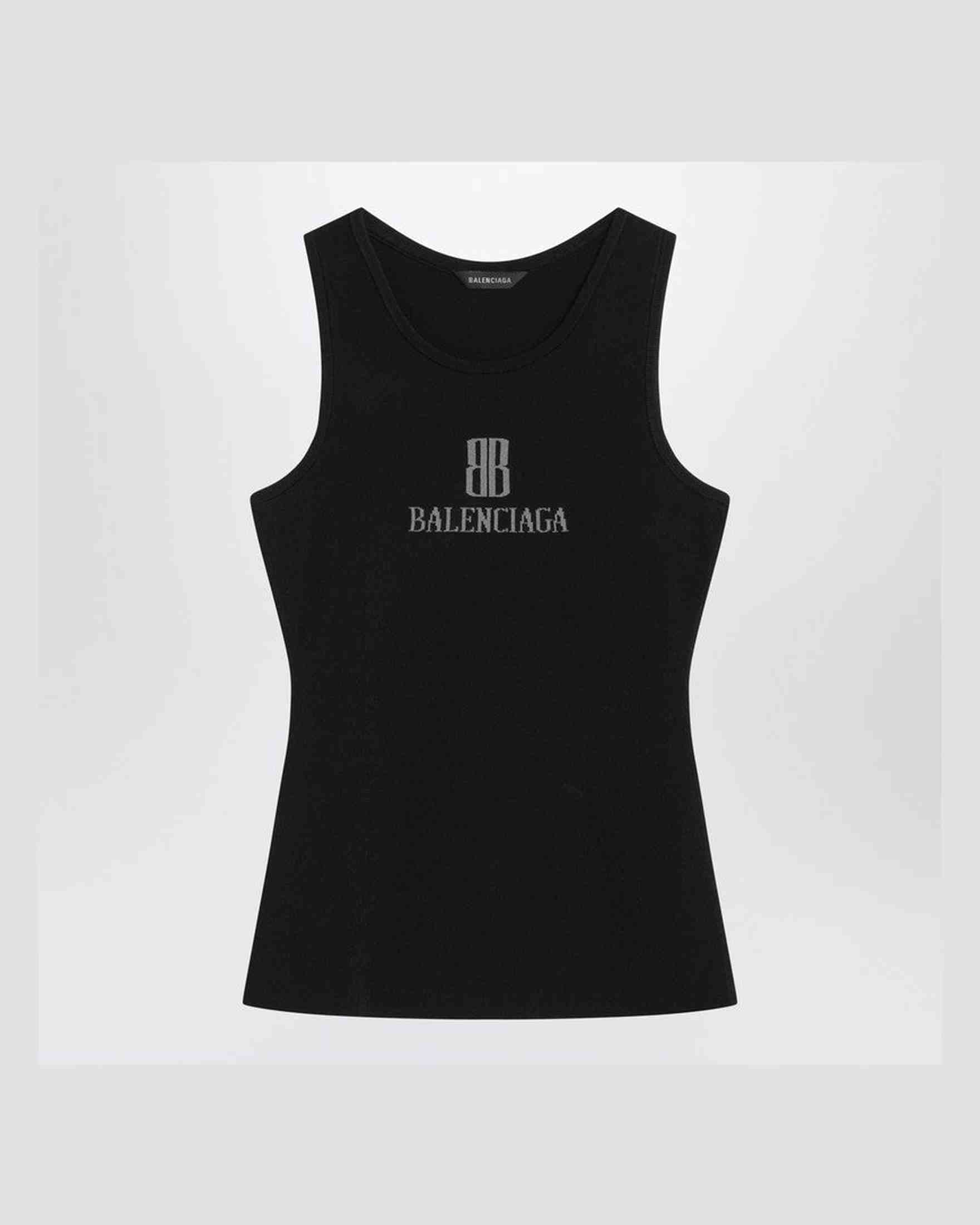 Balenciaga Black Nano Bb Tank Top Glam Steals