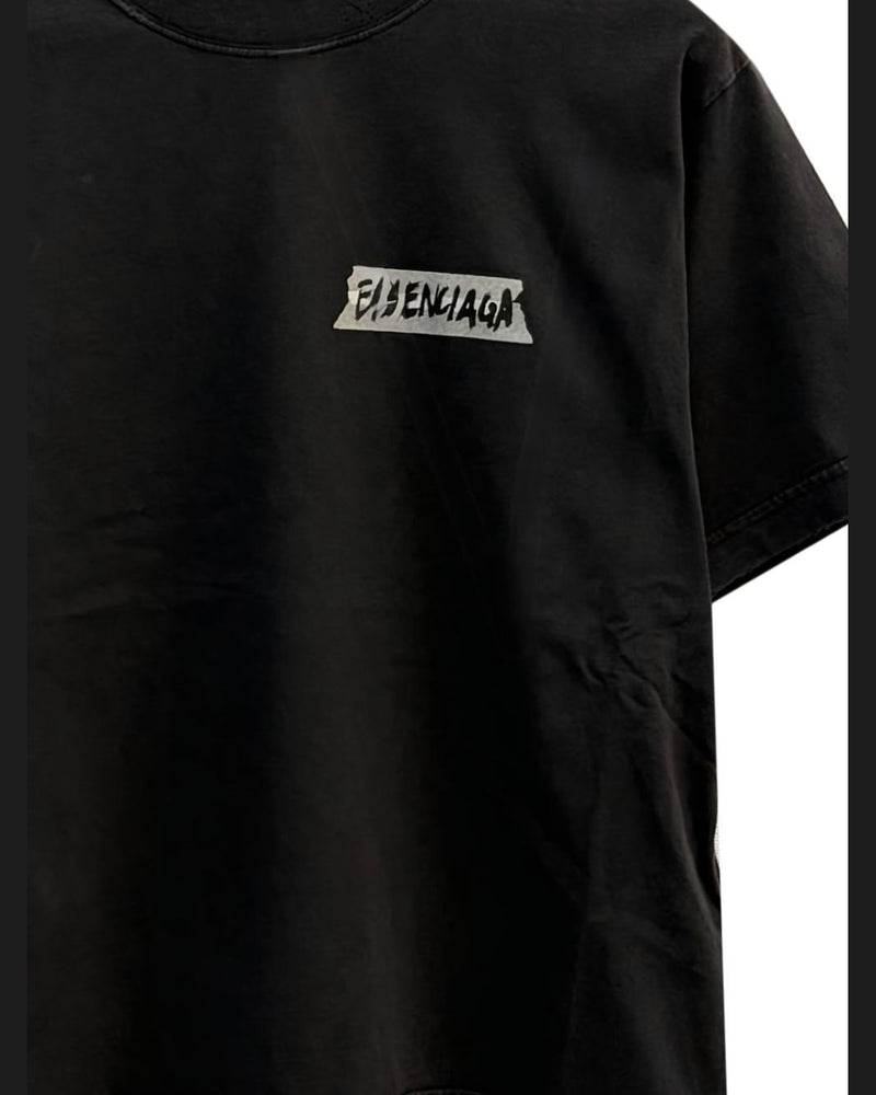 Balenciaga Black Polo T-shirt Glam Steals