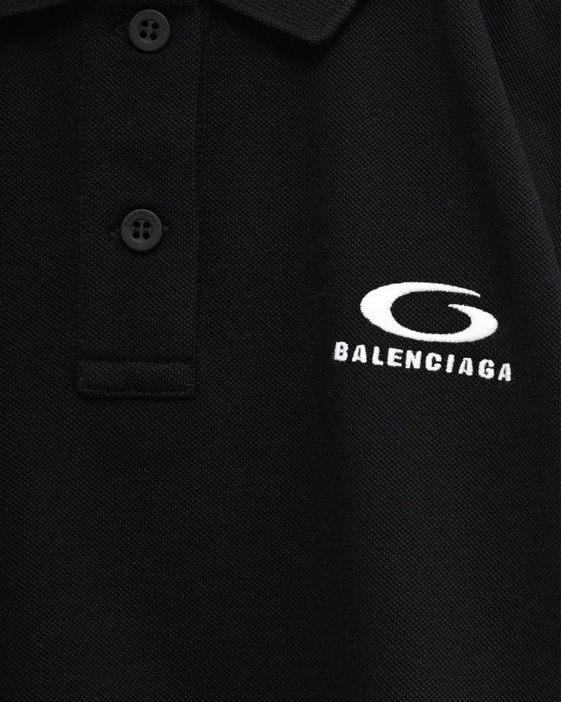 Balenciaga Black Polo T-shirt Glam Steals