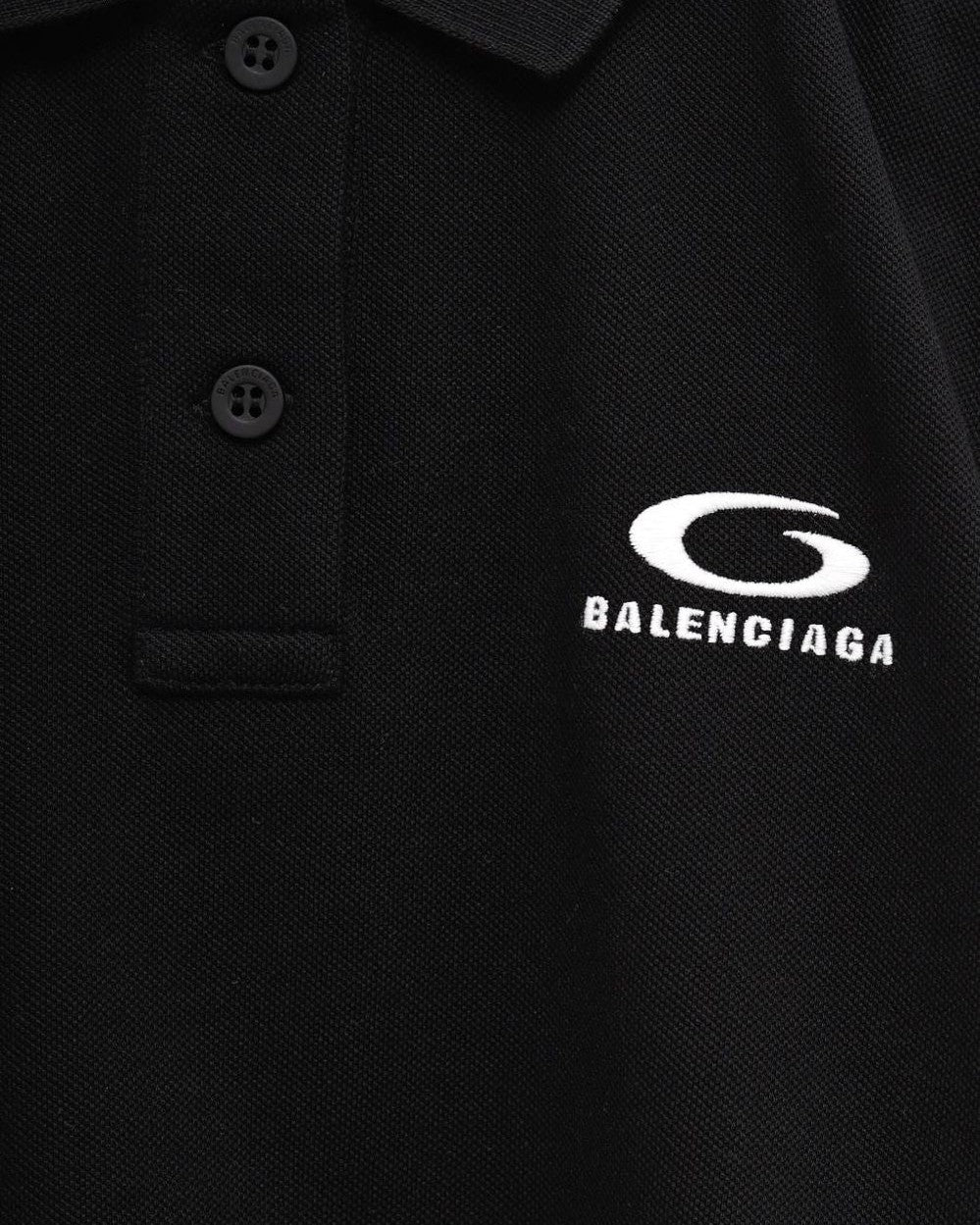 Balenciaga Black Polo T-Shirt T-Shirts