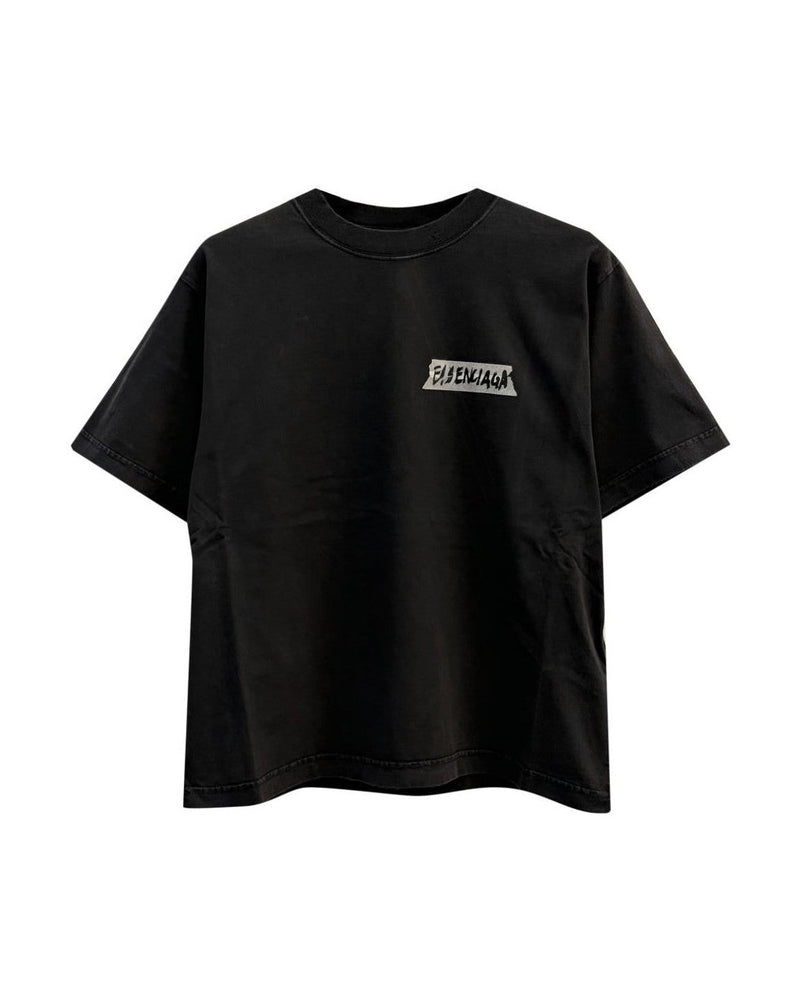 Balenciaga Black Polo T-shirt Glam Steals