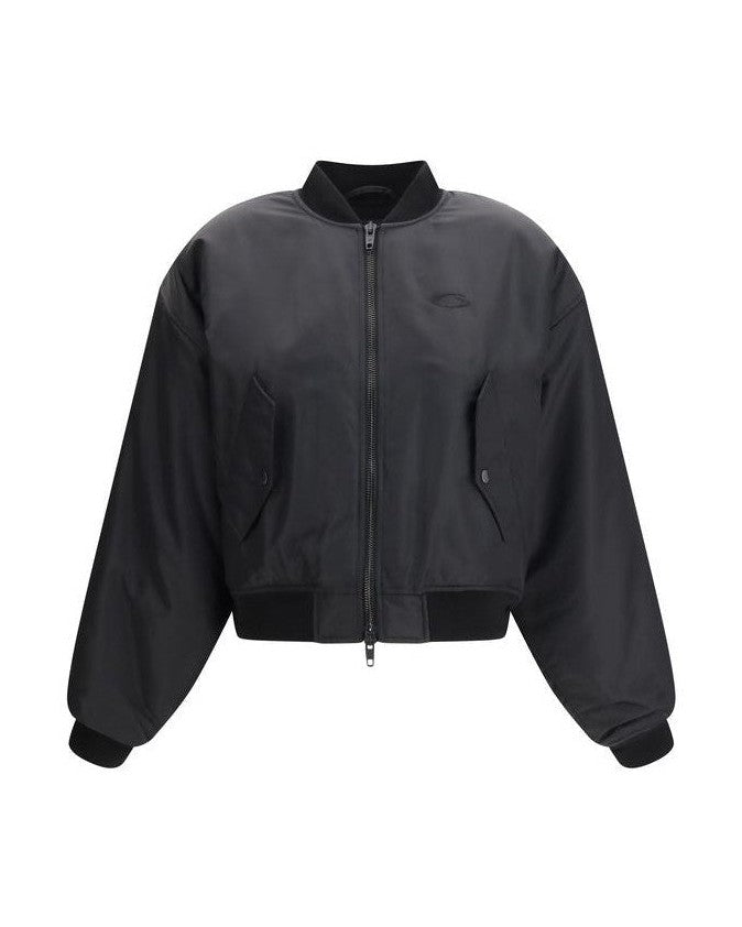 Balenciaga Black Polyamide Bomber Jacket