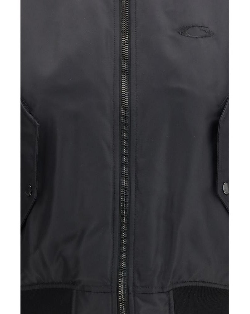 Balenciaga Black Polyamide Bomber Jacket 