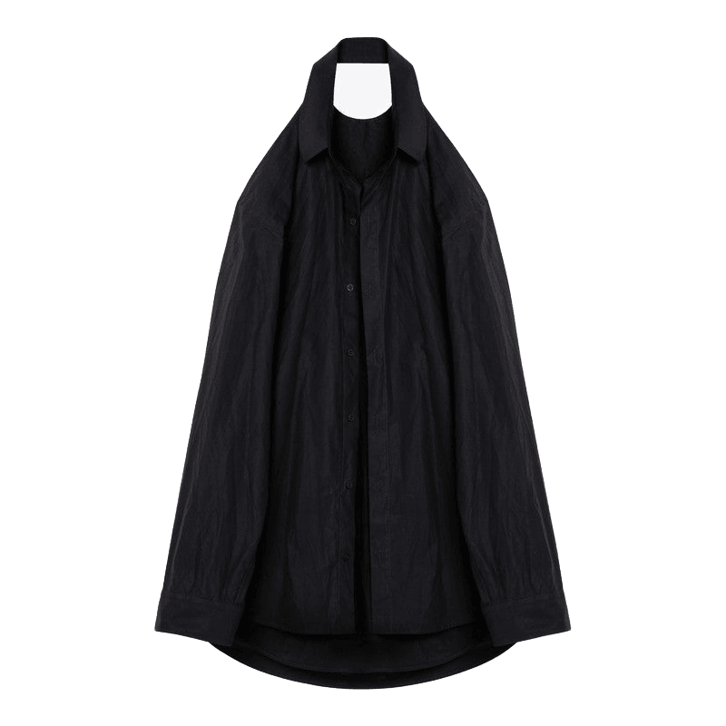 Balenciaga Black Suspended Shirt Effect Dress Glam Steals