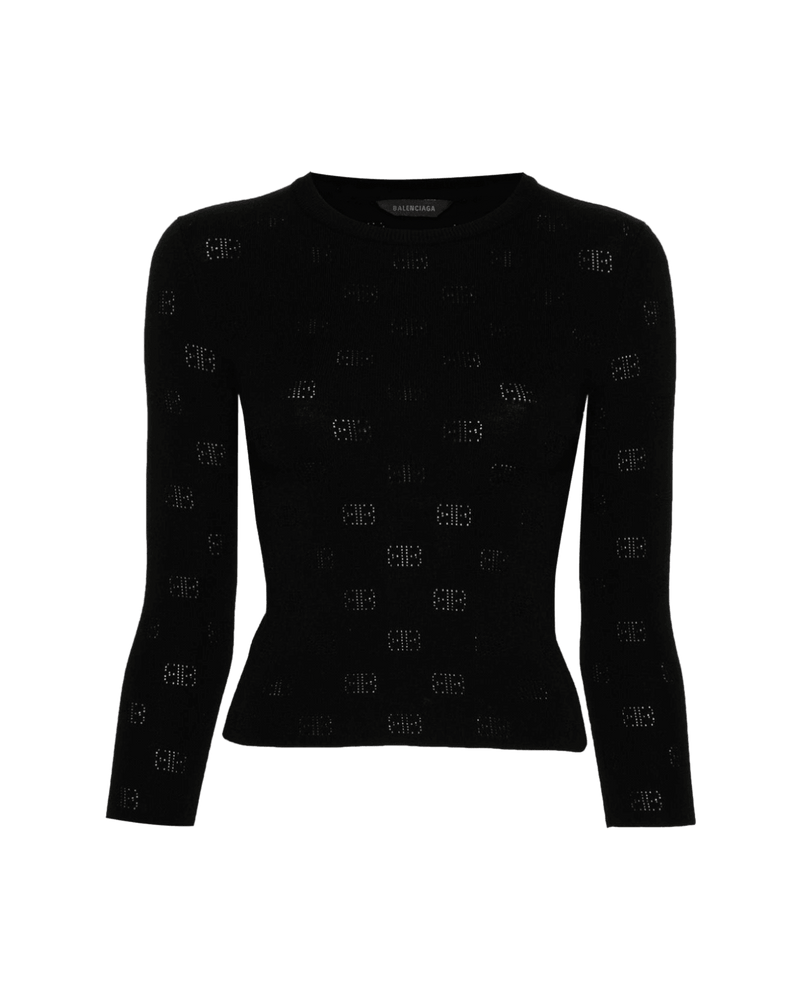 Balenciaga Black Sweater Sweaters