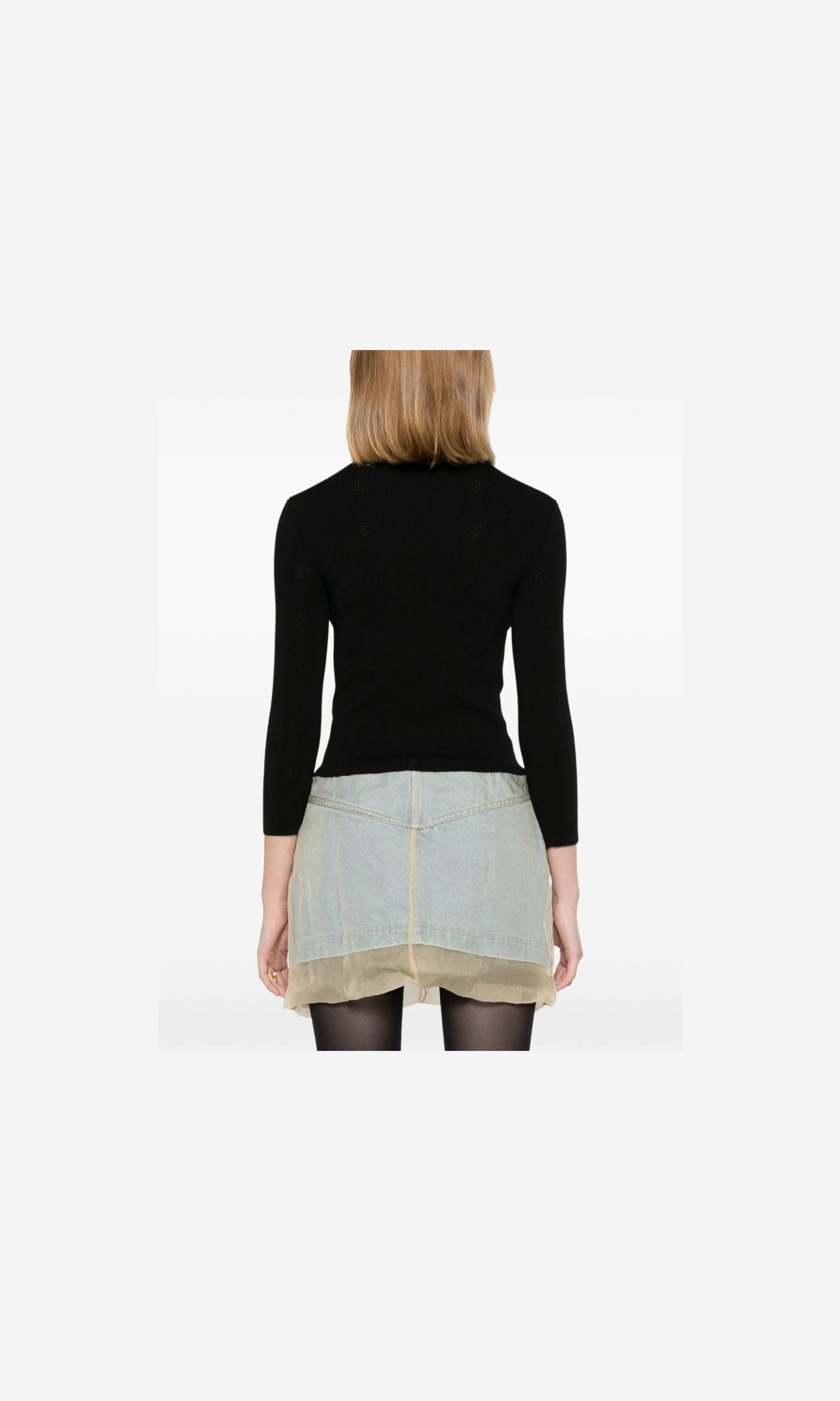 Balenciaga Black Sweater Glam Steals