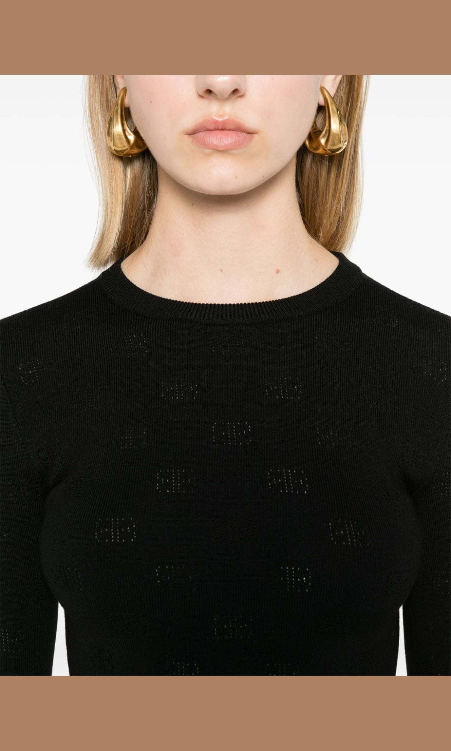 Balenciaga Black Sweater Glam Steals