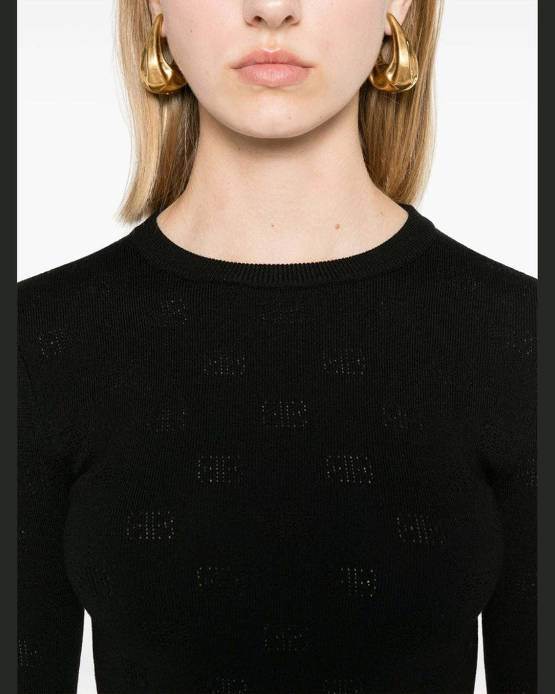 Balenciaga Black Sweater Sweaters