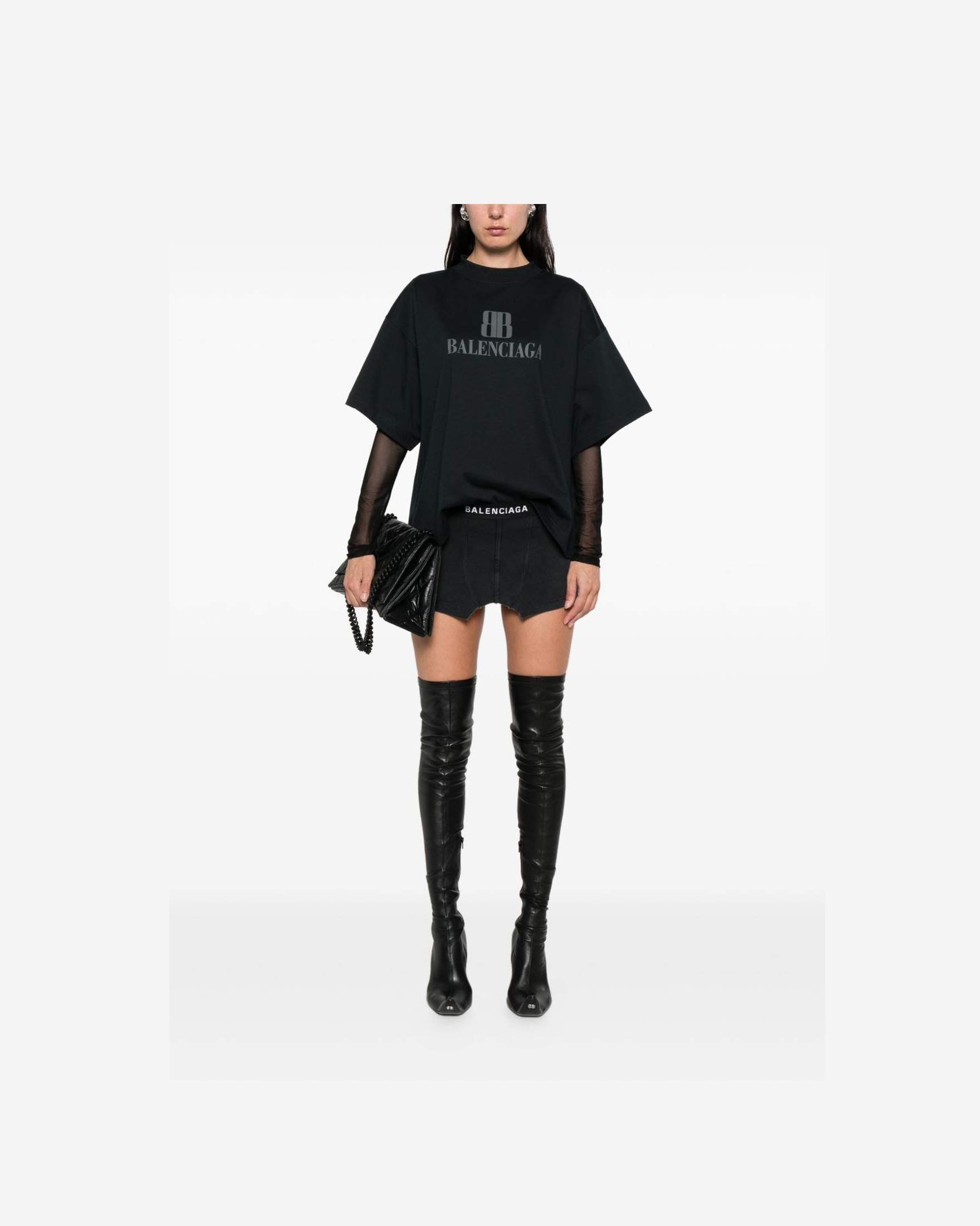 Balenciaga Black T-shirt Glam Steals