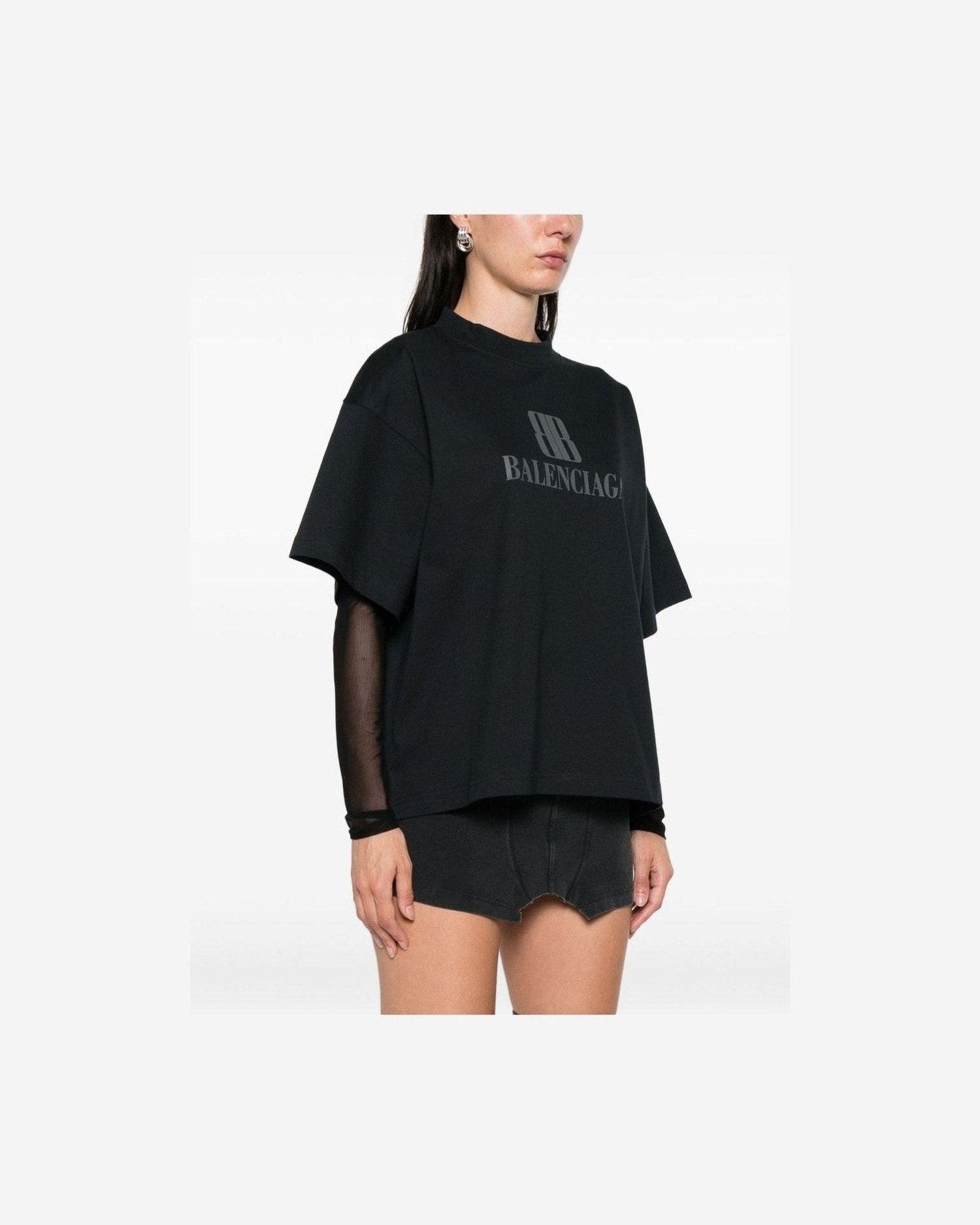 Balenciaga Black T-shirt Glam Steals