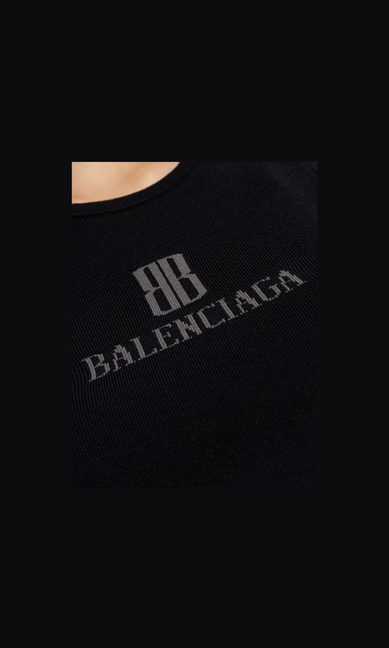 Balenciaga Black Top Glam Steals